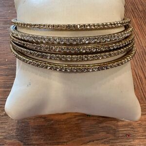 Elegant Gold and Silver Bangle Set